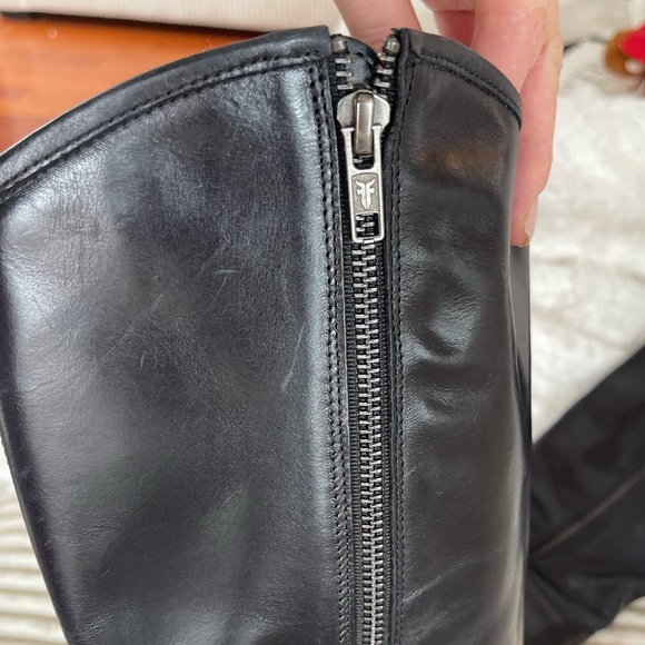 Frye pull on tall leather boot. Black. Never worn. Brand new without box - Picture 6 of 10